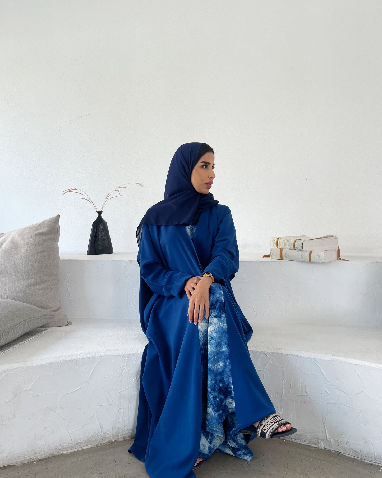 Abaya set 3pcs Venise Blue